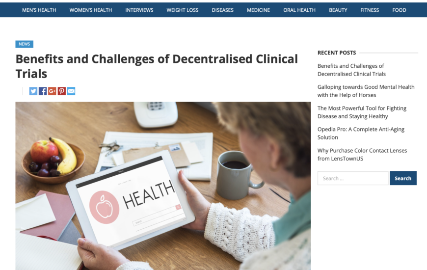 Decentralized clinical trials