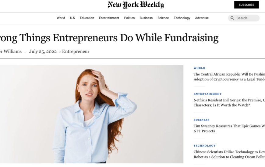 Entrepreneurs Fundraising